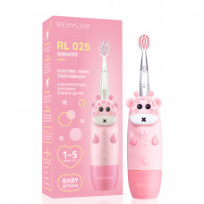 Электрическая звуковая зубная щётка Revyline RL 025 Baby, Pink