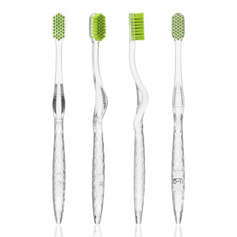 Набор зубных щеток Revyline SM6500 Duo Crystal, Light green & Pink