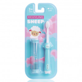 Детская зубная щетка Revyline Sheep 3+ с песочными часами, голубая